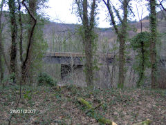 
Halls Road  viaduct looking across valley, Cwmcarn, January 2007
